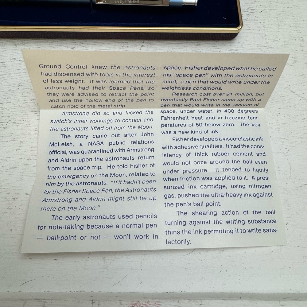 Vintage Futura by Fisher Space Pen & Pencil Set in Blue and Silver - Picture 5 of 16